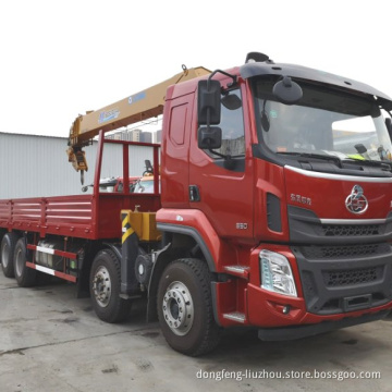 dongfeng Crane Truck Mounted Crane truck with crane 8*4  15ton 20ton 30ton for sale